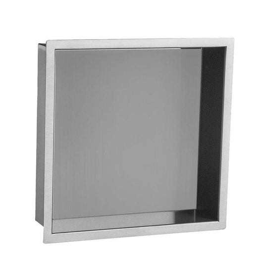 JTP Inwall Square Wall Mounted Shower Niche 300mm Wide - Chrome - Envy Bathrooms Ltd