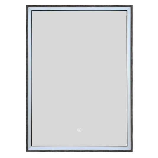JTP Luca Brushed Black Recessed Single Mirror Bathroom Cabinet | LU500 + LUTRIM500BBL - Envy Bathrooms Ltd
