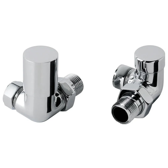JTP Manual Corner Radiator Valve - Chrome - Envy Bathrooms Ltd