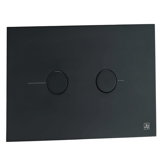 JTP Metal Pneumatic Dual Flush Plate - Matt Black - Envy Bathrooms Ltd