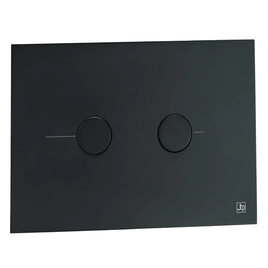 JTP Metal Pneumatic Dual Flush Plate - Matt Black - Envy Bathrooms Ltd
