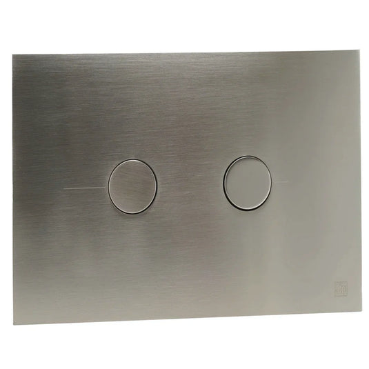 JTP Metal Pneumatic Dual Flush Plate - Stainless Steel - Envy Bathrooms Ltd