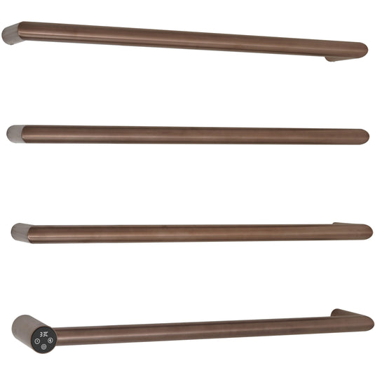 JTP Obi 485mm Electric Towel Radiator - Brushed Bronze - OB600EBRZ - Envy Bathrooms Ltd