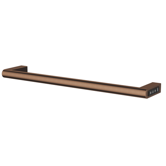 JTP Ora 600mm Electric Towel Rail - Brushed Bronze - ORA600EBRZ - Envy Bathrooms Ltd