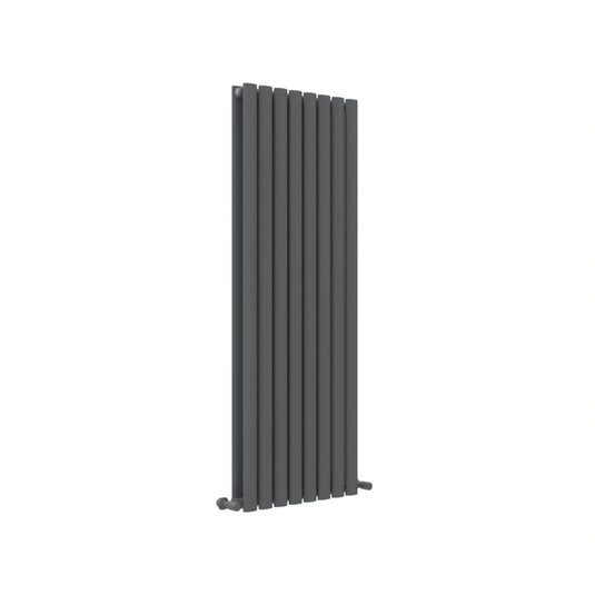 JTP Primo Oval Panel Vertical Designer Radiator 1600 x 480 Anthracite | PR1648AN - Envy Bathrooms Ltd