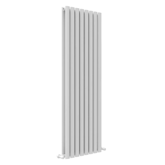 JTP Primo Oval Panel Vertical Designer Radiator 1800mm x 480mm White | PR1848W - Envy Bathrooms Ltd