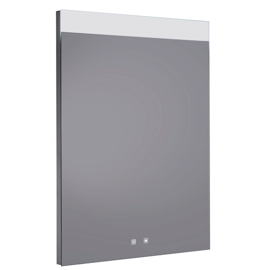 JTP Radiant Rectangular LED Illuminated Bathroom Mirror 600mm H x 600mm W - Chrome - Envy Bathrooms Ltd