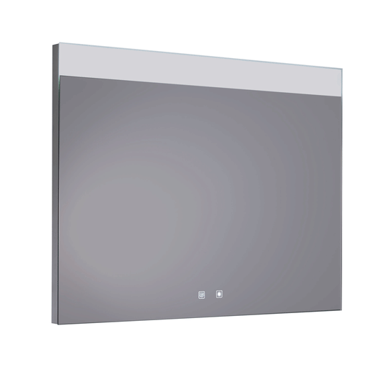 JTP Radiant Rectangular LED Illuminated Bathroom Mirror 600mm H x 800mm W - Chrome - Envy Bathrooms Ltd