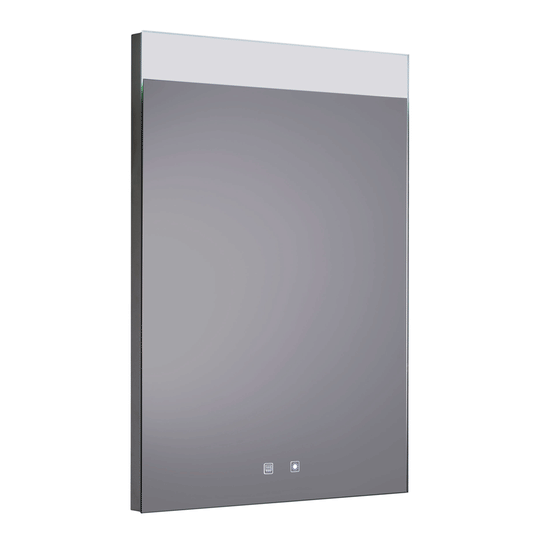 JTP Radiant Rectangular LED Illuminated Bathroom Mirror 700mm H x 500mm W - Chrome - Envy Bathrooms Ltd