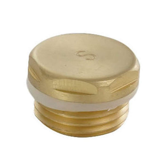 JTP Radiator Blanking Plug - Brushed Brass - RBPBBR - Envy Bathrooms Ltd