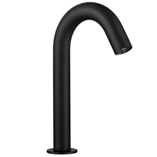 JTP React Sensor Deck Mounted Mains and Battery Operated Infra-Red Tap - Matt Black - Envy Bathrooms Ltd