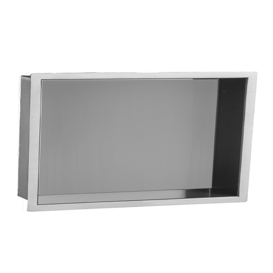 JTP Rectangular 600mm Wall Mounted Shower Niche - Chrome - NH600CH - Envy Bathrooms Ltd
