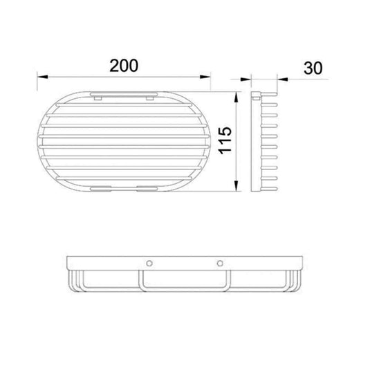JTP Round Corner Shelf Basket 200mm Wide - Chrome - Envy Bathrooms Ltd