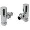 JTP Round Manual Angled Radiator Valves 15mm Pair |  Chrome | RVA