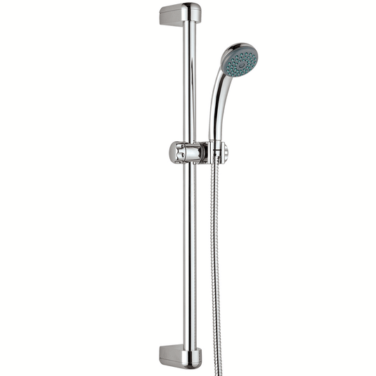 JTP Ruby Shower Rail Kit Single Function Handset - Chrome - Envy Bathrooms Ltd