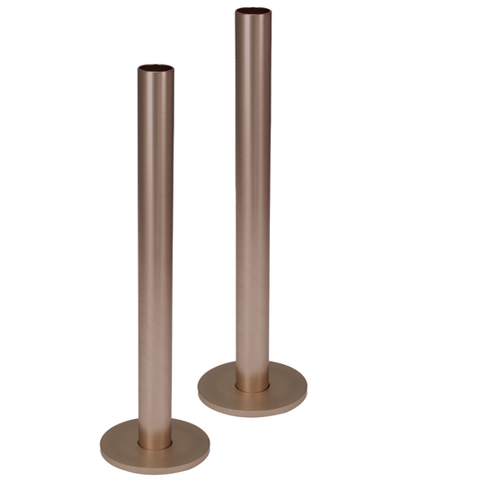 JTP Set of Pipe and Flanges for Radiators Valves - Brushed Bronze - 21PFBRZ - Envy Bathrooms Ltd