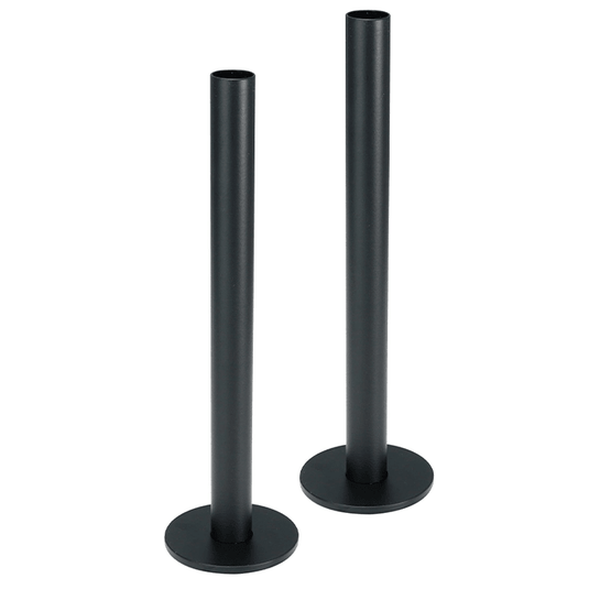 JTP Set of Pipe and Flanges for Radiators Valves - Matt Black - 28PFMB - Envy Bathrooms Ltd