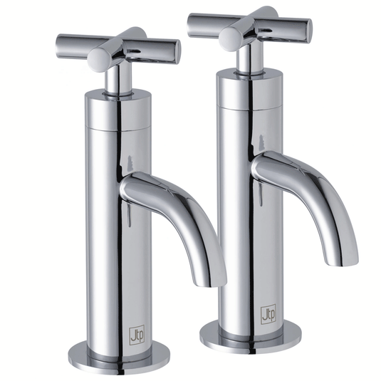 JTP Solex Basin Taps Pair - Chrome - Envy Bathrooms Ltd