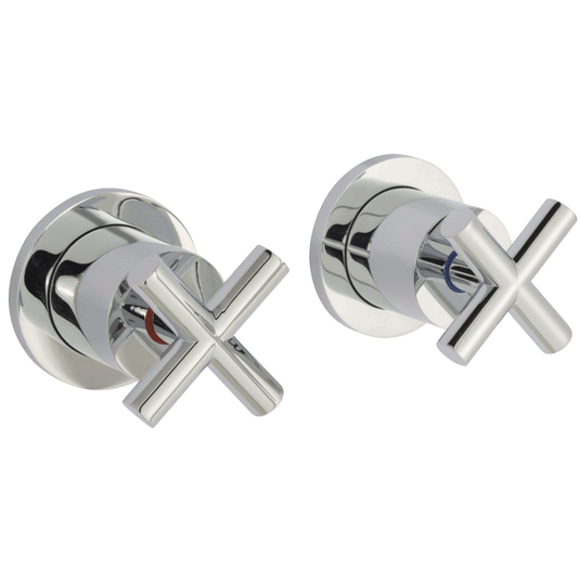 JTP Solex Concealed Stop Valves with Flange - Chrome - Envy Bathrooms Ltd