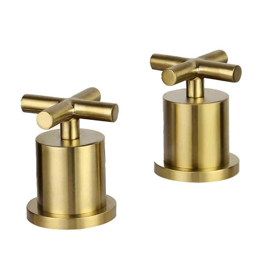 JTP Solex Deck Mounted Panel Valves - Brushed Brass - Envy Bathrooms Ltd