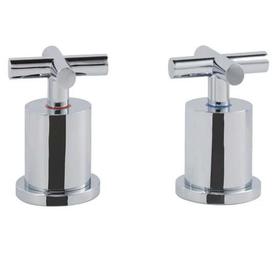 JTP Solex Deck Panel Valves Pair - Chrome - Envy Bathrooms Ltd