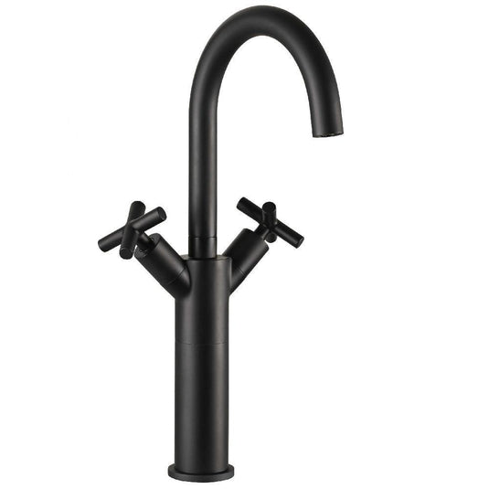 JTP Solex Tall Mono Basin Mixer Tap - 1 Tap Hole - Matt Black - Envy Bathrooms Ltd