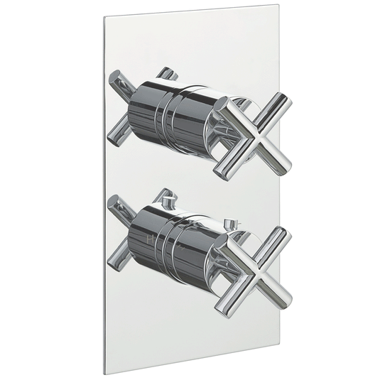 JTP Solex Thermostatic Concealed 3 Outlets Shower Valve - Chrome - Envy Bathrooms Ltd