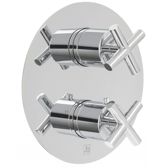 JTP Solex Thermostatic Concealed Shower Valve Dual Handle - Chrome - Envy Bathrooms Ltd