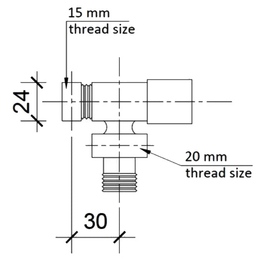 JTP Square Manual Straight Radiator Valve - Chrome - Envy Bathrooms Ltd