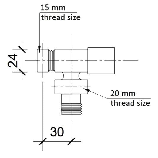 JTP Square Manual Straight Radiator Valve - Chrome - Envy Bathrooms Ltd