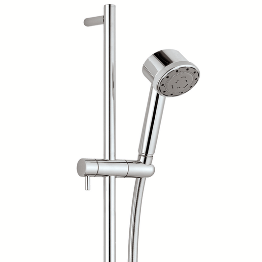 JTP Techno Slide Rail with Multi Function Shower Handle and Shower Hose - Chrome - Envy Bathrooms Ltd