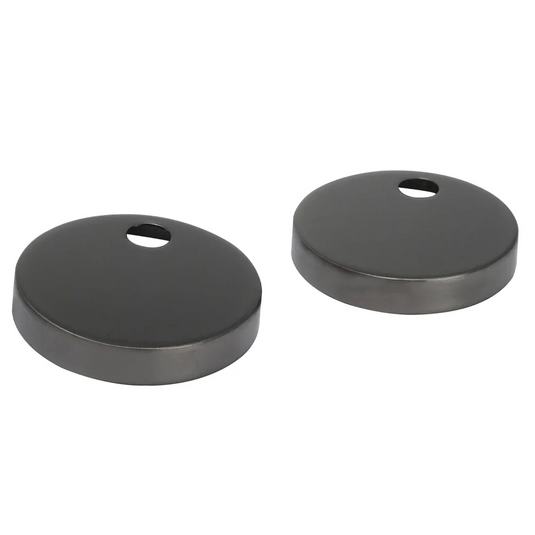 JTP Toilet Seat Fixing Covers - Brushed Black - TSFCBBL - Envy Bathrooms Ltd
