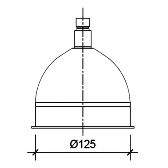 JTP Victorian Fixed Shower Head 125mm Diameter - Antique Brass - Envy Bathrooms Ltd