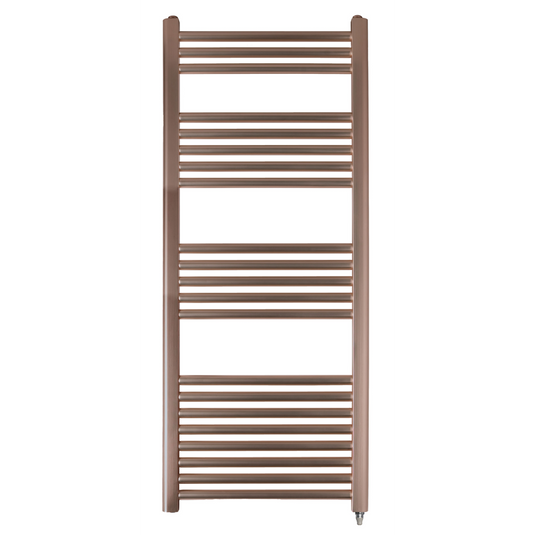 JTP Vos 1200 x 500mm Electric Towel Radiator - Brushed Bronze - VOSEL12BRZ - Envy Bathrooms Ltd