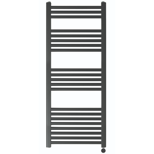JTP Vos 1200 x 500mm Electric Towel Radiator - Matt Black - VOSELT12MB - Envy Bathrooms Ltd