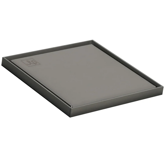 JTP Vos 150mm Elite Wetroom Square Drain - Brushed Black - EG150BBL - Envy Bathrooms Ltd