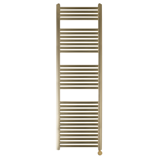 JTP Vos 1600 x 500mm Electric Towel Radiator - Brushed Brass - VOSELT16BBR - Envy Bathrooms Ltd