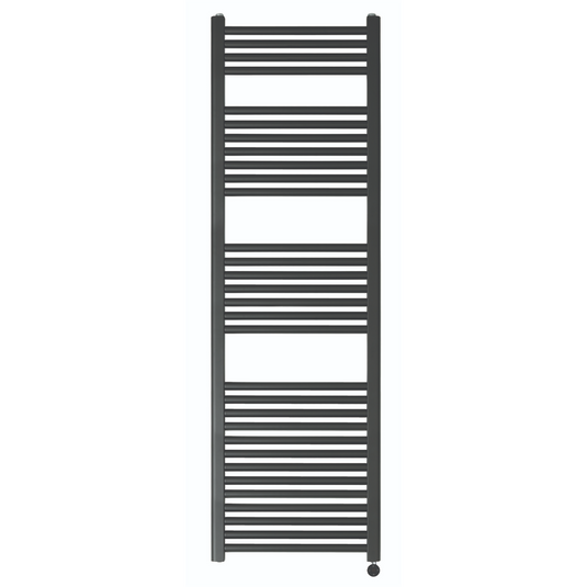 JTP Vos 1600 x 500mm Electric Towel Radiator - Matt Black - VOSELT16MB - Envy Bathrooms Ltd