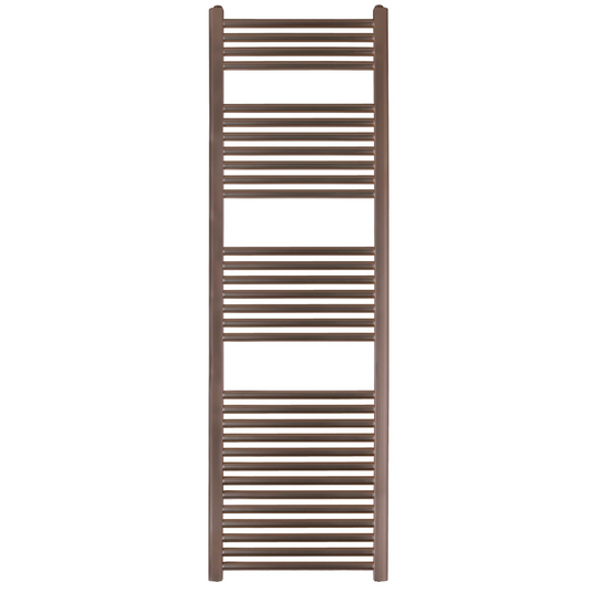 JTP Vos 1600mm x 500mm Straight Heated Towel Rail - Brushed Bronze - VOS1600BRZ - Envy Bathrooms Ltd