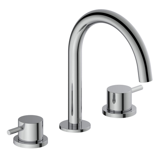 JTP Vos 3- Hole Deck Mounted Basin Mixer Tap Chrome | 24193CH - Envy Bathrooms Ltd