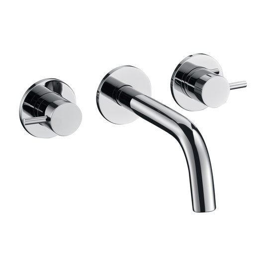 JTP Vos 3- Hole Wall Mounted Basin Mixer Tap Chrome | 24089ACH - Envy Bathrooms Ltd