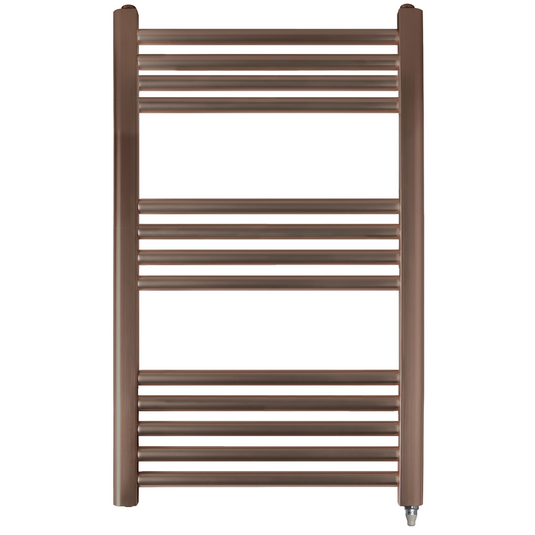 JTP Vos 800 x 400mm Electric Towel Radiator - Brushed Bronze - VOSEL84BRZ - Envy Bathrooms Ltd