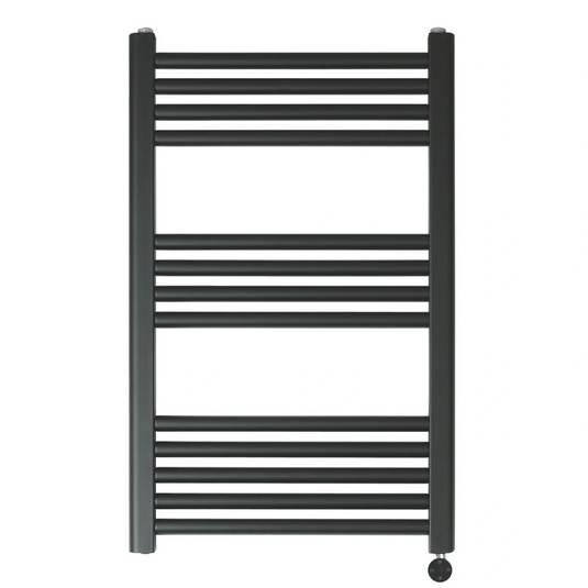 JTP Vos 800 x 500mm Electric Towel Radiator - Matt Black - VOSELT80MB - Envy Bathrooms Ltd