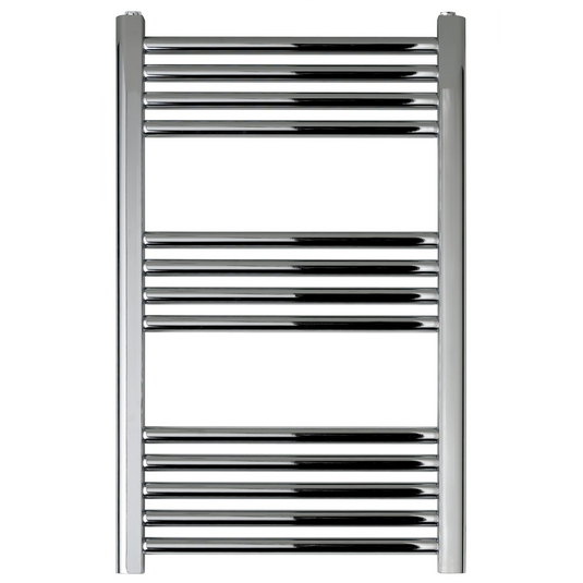 JTP Vos 800mm x 500mm Straight Heated Towel Rail - Chrome - VOS800C - Envy Bathrooms Ltd