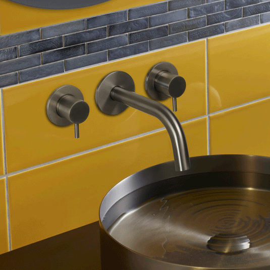 JTP Vos Bath and Basin Spout 250mm Long - Brushed Black - Envy Bathrooms Ltd