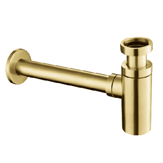 JTP Vos Bottle Trap 345mm Extension Pipe - Brushed Brass - Envy Bathrooms Ltd