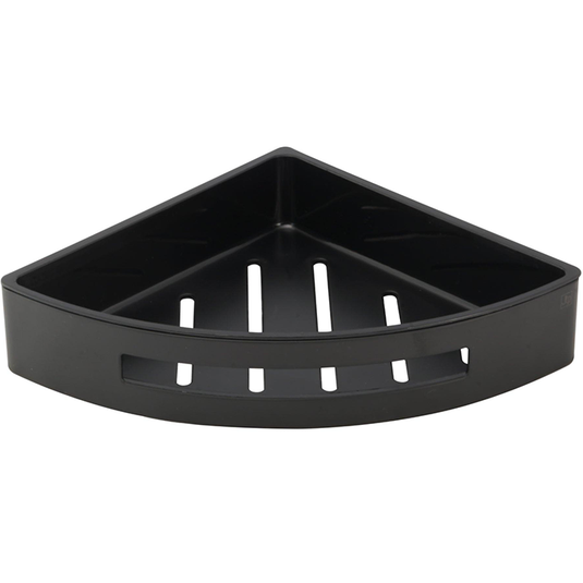 JTP Vos Corner Basket With Shelf - Matt Black - 282014MB