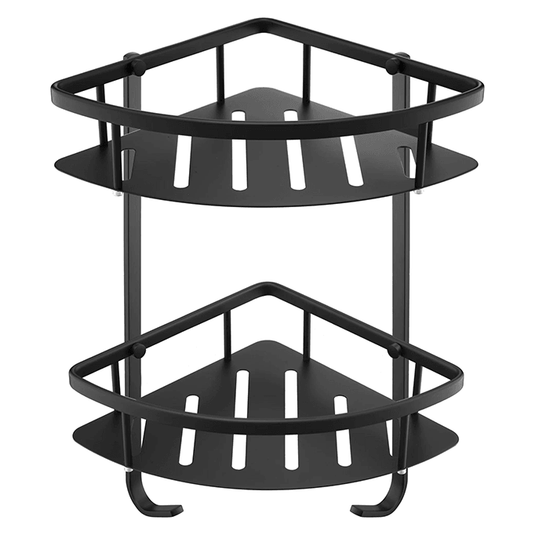JTP Vos Corner Twin Basket - Matt Black - 282010MB - Envy Bathrooms Ltd