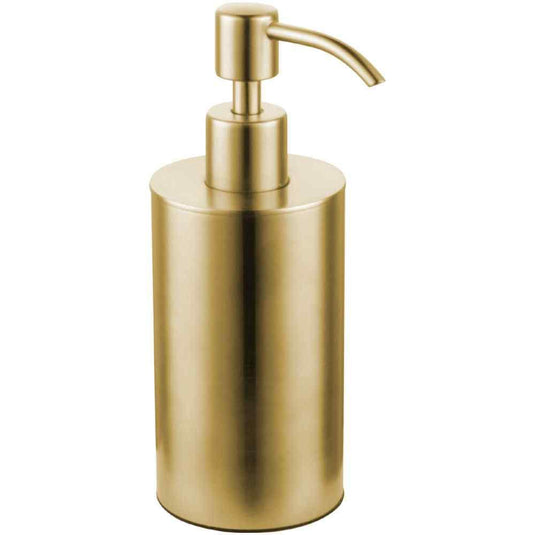JTP Vos Countertop Soap Dispenser 68mm Wide - Brushed Brass - Envy Bathrooms Ltd