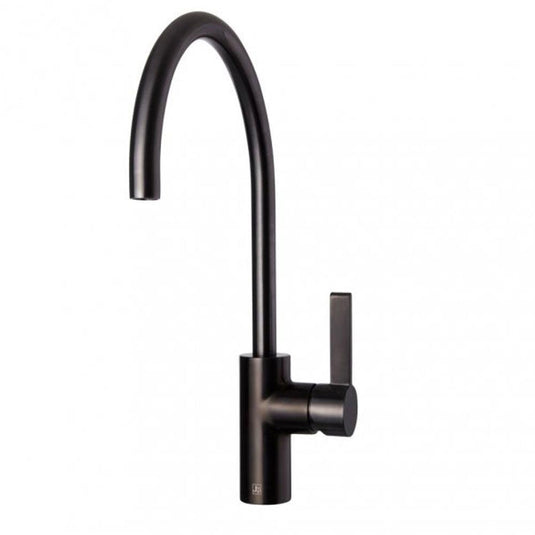 JTP Vos Deck Mounted Single Lever Kitchen Sink Mixer Tap - Brushed Black - Envy Bathrooms Ltd